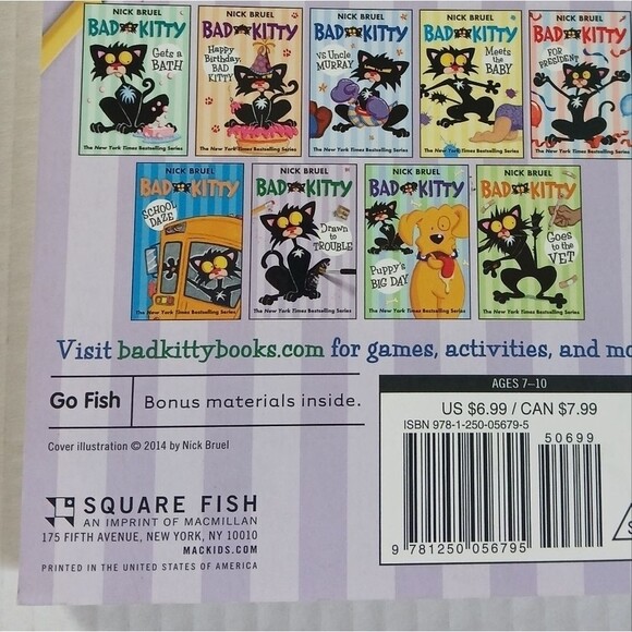 Bad Kitty Drawn to Trouble 2014 Graphic Novel Nick Bruel Paperback - Picture 4 of 10